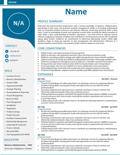 Resume Template 4